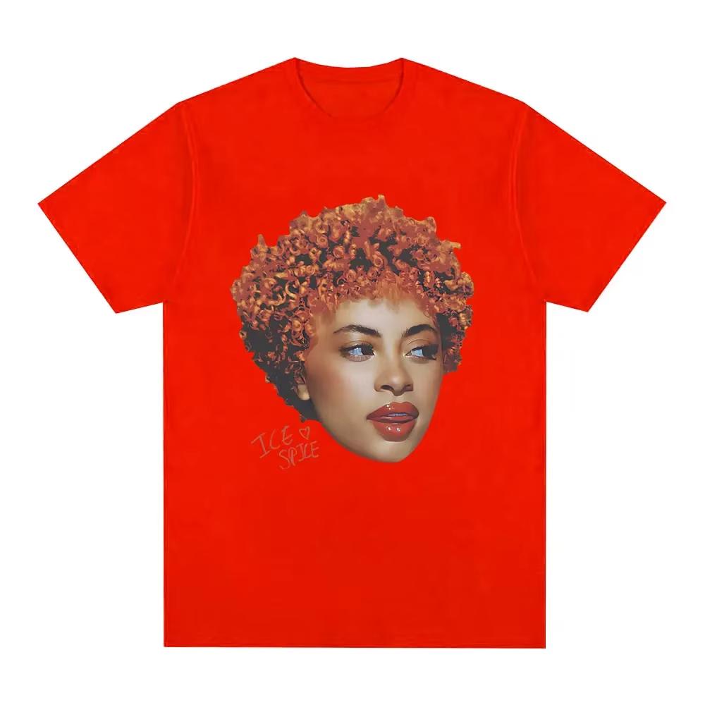 Rapper Ice Spice Graphic T Shirt Men Women's Fashion Hip Hop Street Style T-shirt Summer Casua Anime Winter Innerwear