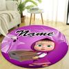 Personalized M-Masha and the Bear Round Chair Office Rug - Perfect for Mat, Office Chair & More - Ideal Gift for Birthdays and Holidays