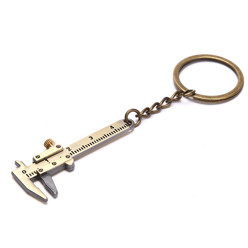 Portable 0-4Cm Mini Vernier Calipers Keychain Measuring Gauging Tools Key