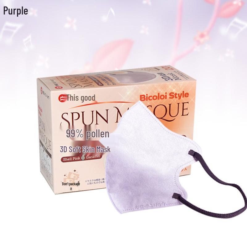 Japonská 3D jednorázová unisex spunlace netkaná ochranná maska