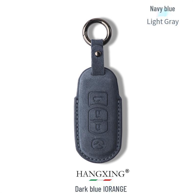 Premium Suede Buckle Key Case for Mazda CX-4, CX-5, Axela, Atenza, and Old Mazda 6