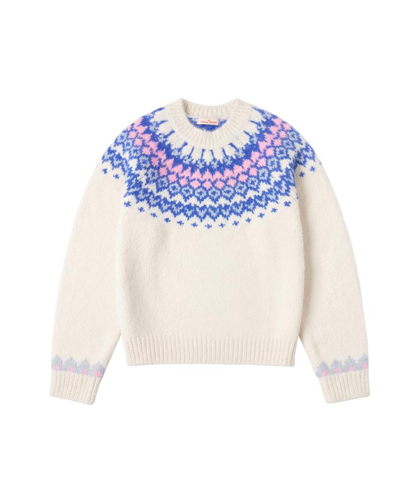 Banwonateullie Kn4256 Nordic Round Knit_Cream