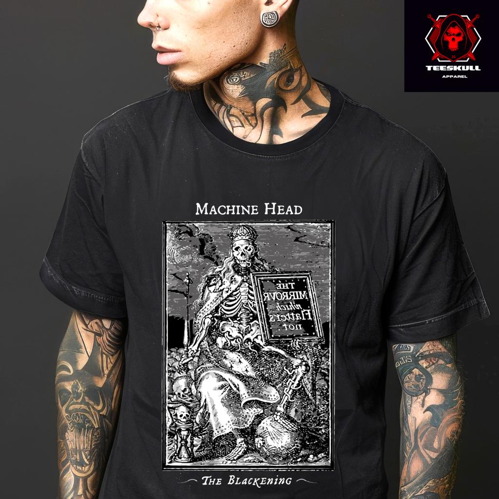 26 Machine Head 'The Blackening' Maglietta Unisex in Cotone Pesante Rock Metal S-3XL Maglietta Unisex