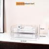 Acrylic Multi-Layer A4 Desktop Document Organizer - Transparent Stackable File Holder