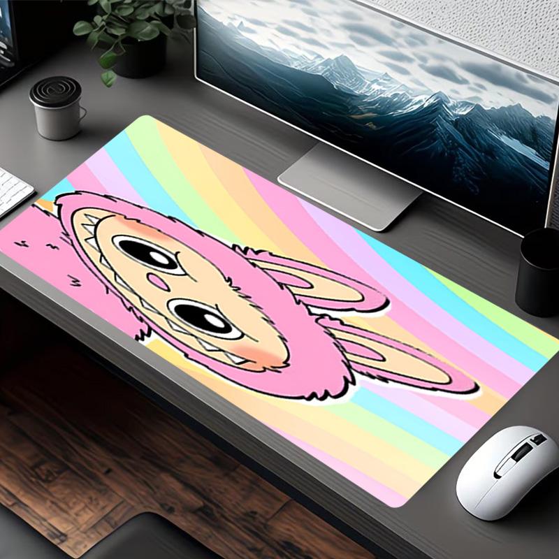 Labubu Print Mouse Pad, for Keyboard Pad Laptop PC Mat for Office Home Use, Desk Decor, Perfect Birthday Gift for Gamers
