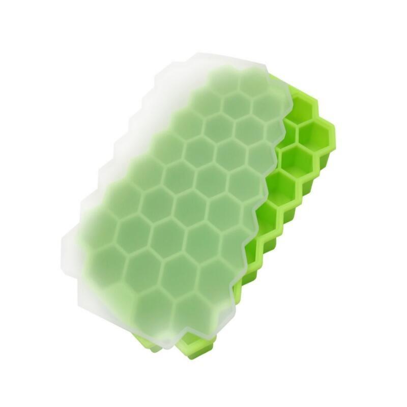 2024 New Creative Silicone Honeycomb Ice Grid Ice Box, Homemade Frozen Ice Block Mold, Kitchen Home Quick Freeze Machine