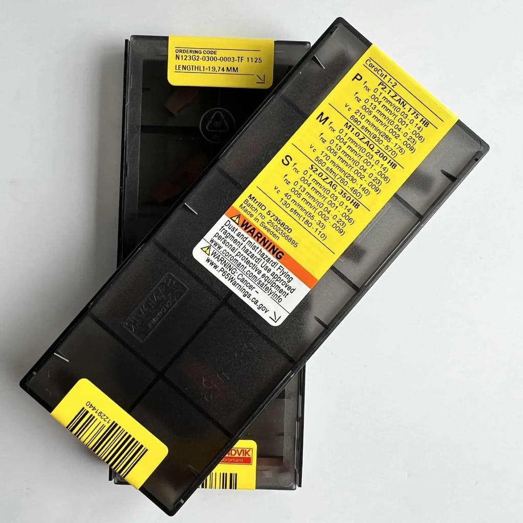 Original Sandvik / N123G2-0300-0003-TF 1125 /Carbide CNC Blade 10 PCS