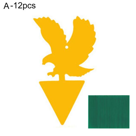 12 Τεμάχια Παγίδα Μύγας Κολλώδης Αυτοκόλλητη Αδιάβροχη Οικολογική Προστάτης Παγιδευτής Μυκήτων Προμήθειες Κήπου