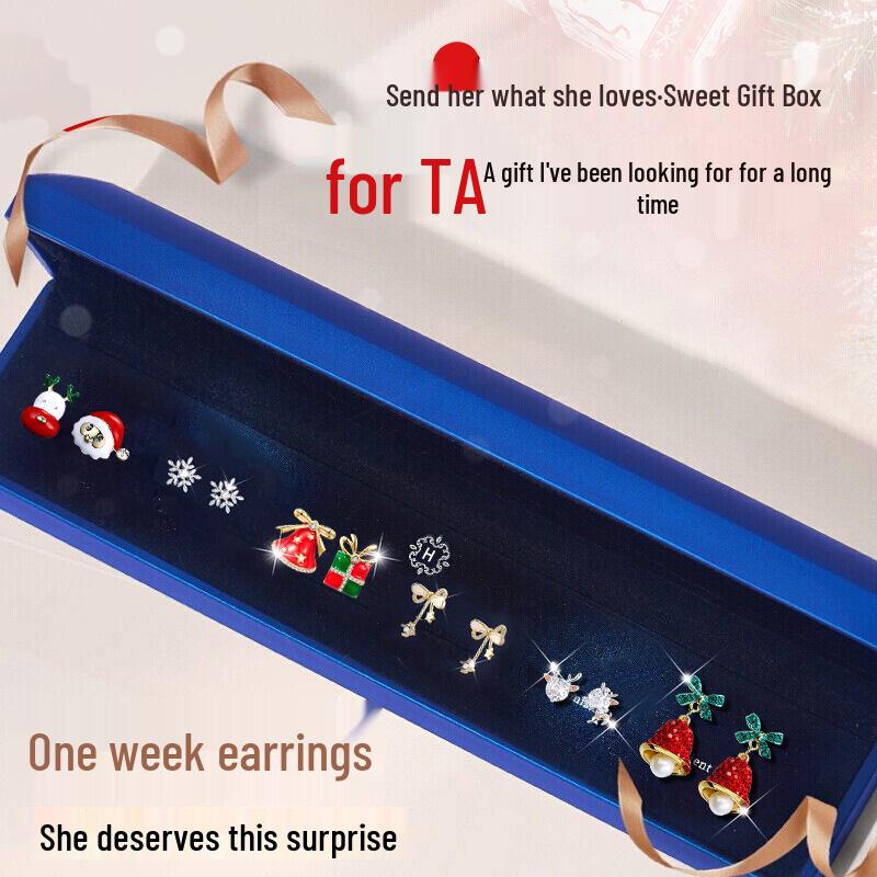 925 Silver Light Earrings for Christmas, Valentine's Day, or Birthday Gifts - Perfect for Your Girlfriend or Wife