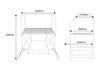 Tenmaku Design Bonfire Grill Solo Camping Bonfire Stand Windscreen Trouba Nerezová ocel Skládací Holandská trouba Použitelný "Tonbi"