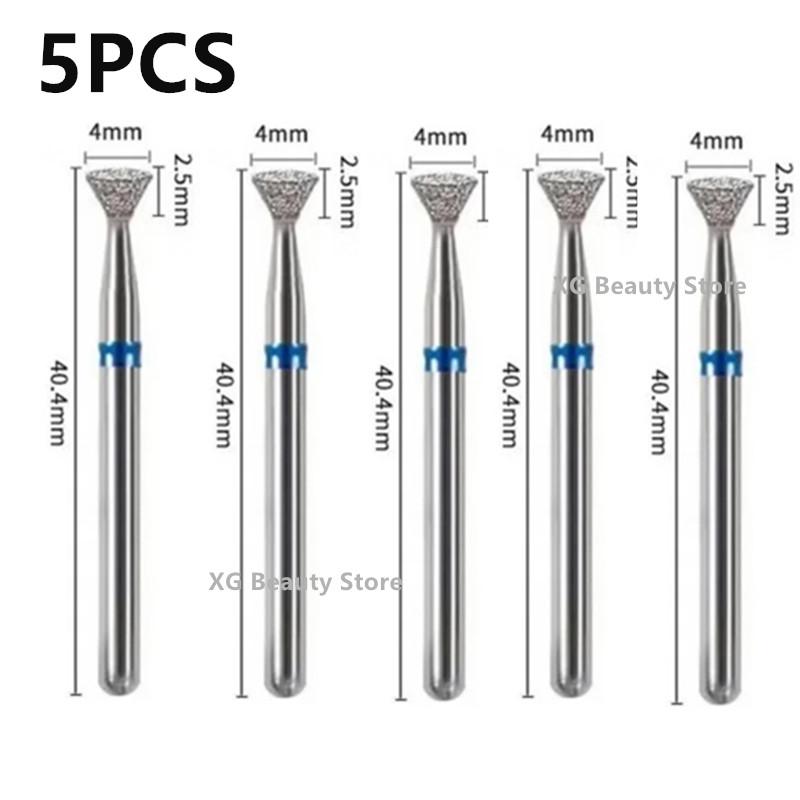 1/2/5/10PCS Cuticle Clean Nail File Carbide Nail Drill Bit Glue Overflow Removal Diamond Rotary Burrs Electric Manicure Pedicure