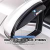 For 2pcs Car Rearview Mirror Rain Eyebrow Sun Visor Shade Cover Rainy Shield Guard M3 M5 X3 E93 F10 F20 F30 F40 F15 F25 F26