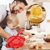Tortilla Press Tortilla Maker Homemade Tortilla Pie Heat-Resistant Dish Heavy Duty Corn Tortilla Press Kitchen Gadget Baking Kitchen Cafe Use (Red)