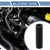 X AUTOHAUX 1 Piece Inner Diameter 12mm/0.47" Length 76mm/2.99" 0 Degree Straight Black Car