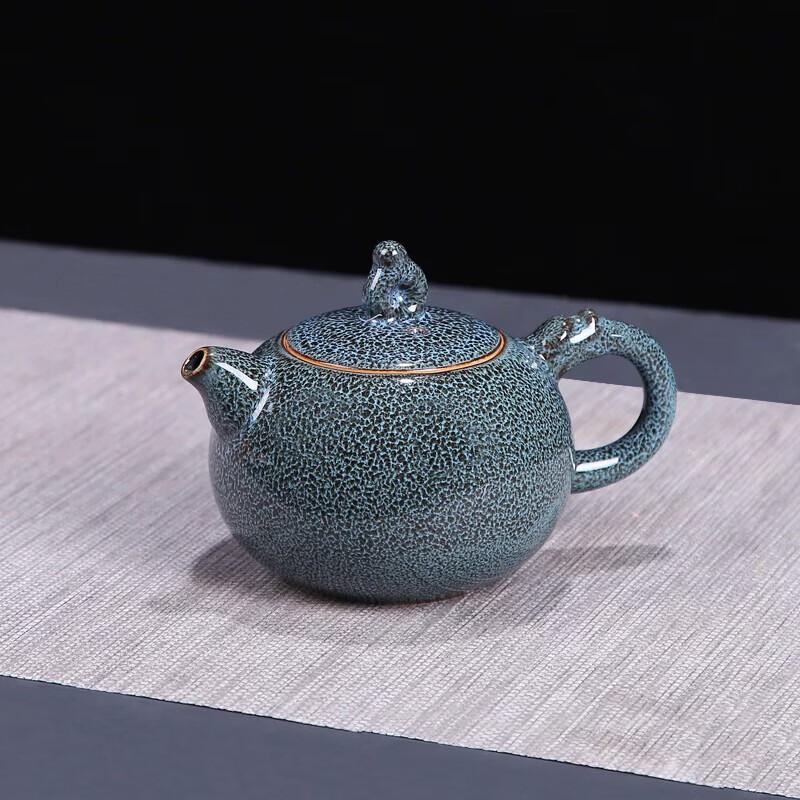 Bafangli Blue Tenmoku Glaze Dragon Tea Set
