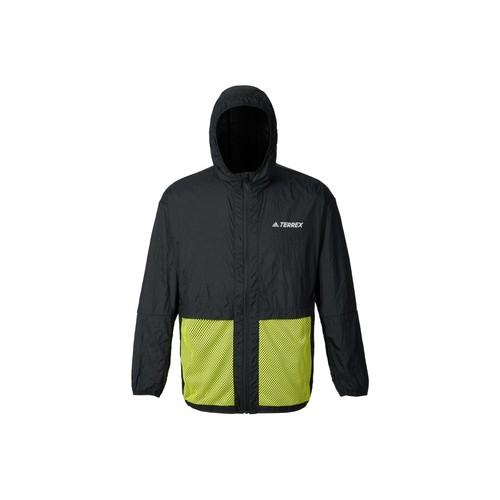 

adidas Outdoor Sports Mesh Color-Block Pocket Hooded Jacket for Men, Black XL чёрный