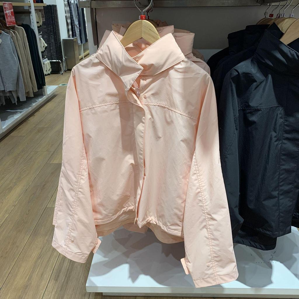 Japanische Damen Frühjahr 2025 Winddichte Kapuzenjacke - Strapazierfähig, Leicht, Wasserdicht, Lässiger Stehkragenmantel