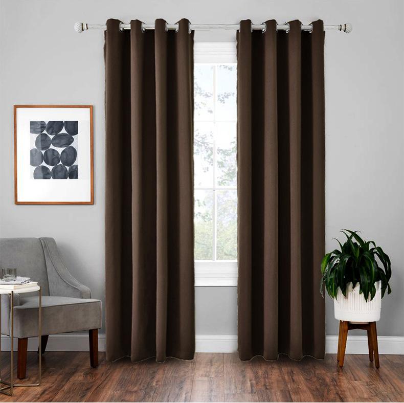 Low Price Drive Dnu High Precision Finished Curtains Blackout Insulation Curtains Solid Color Curtains