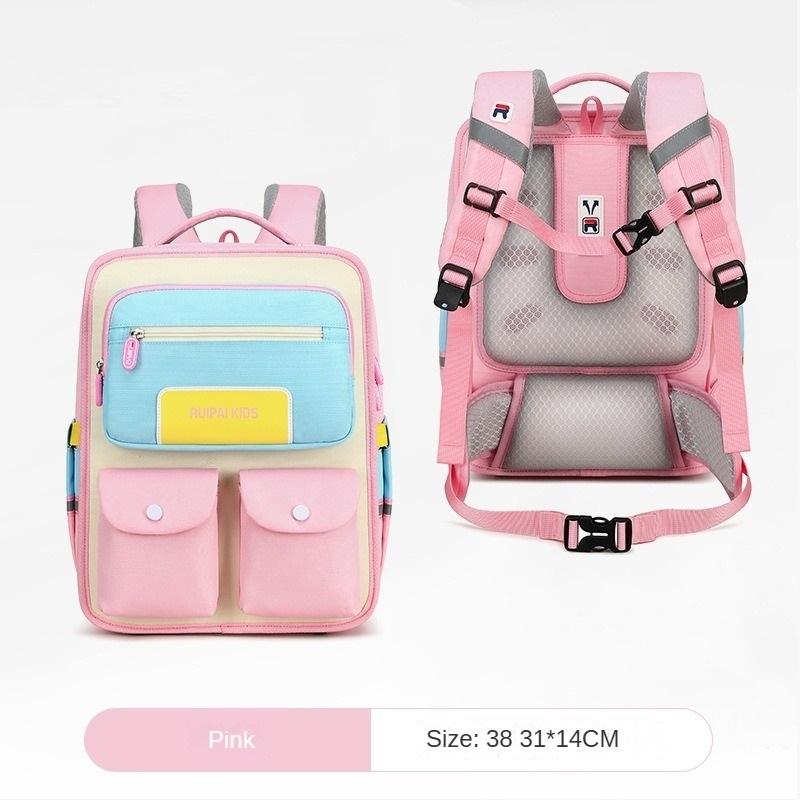 Children's Schoolbags for Grades 1-3, Weight-reducing and Spine-protecting, Large-capacity Primary School Students' Schoolbags