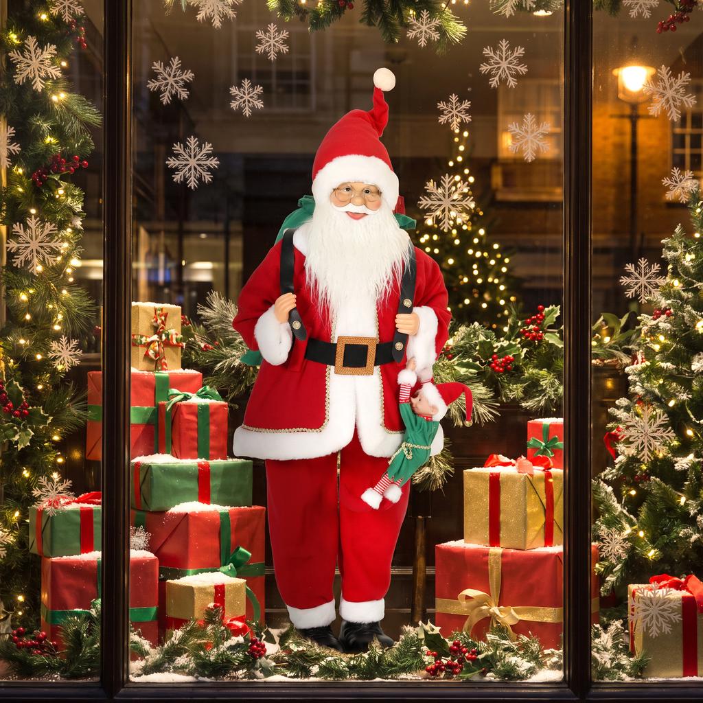 4ft Life Size Singing Dancing Santa Claus 120 Cm Musical Animated