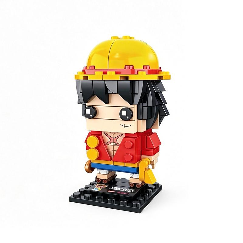 Hot  Luffy Zoro Chopper Hancock Building Blocks Mini Bricks Model Toy Collectible Decor For Childs Adults Gifts Bricks