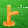 10Pcs Light Weight Rubber Golfing Tees Holder for Outdoor Indoor Hitting Mat Training Driving Ranges Golfing Tees