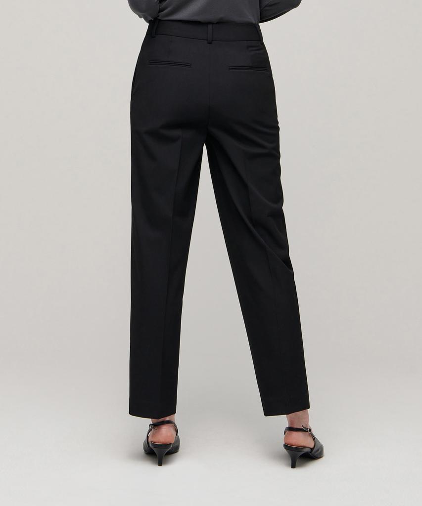 MUSINSA STANDARD WOMAN Women'S Waistbandless Tapered Crop Slacks [Black]