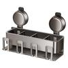 Wall-mounted Bathroom Toothpaste Rack Toothbrush Cup Holder  Bathroom Household Shelf Accessories