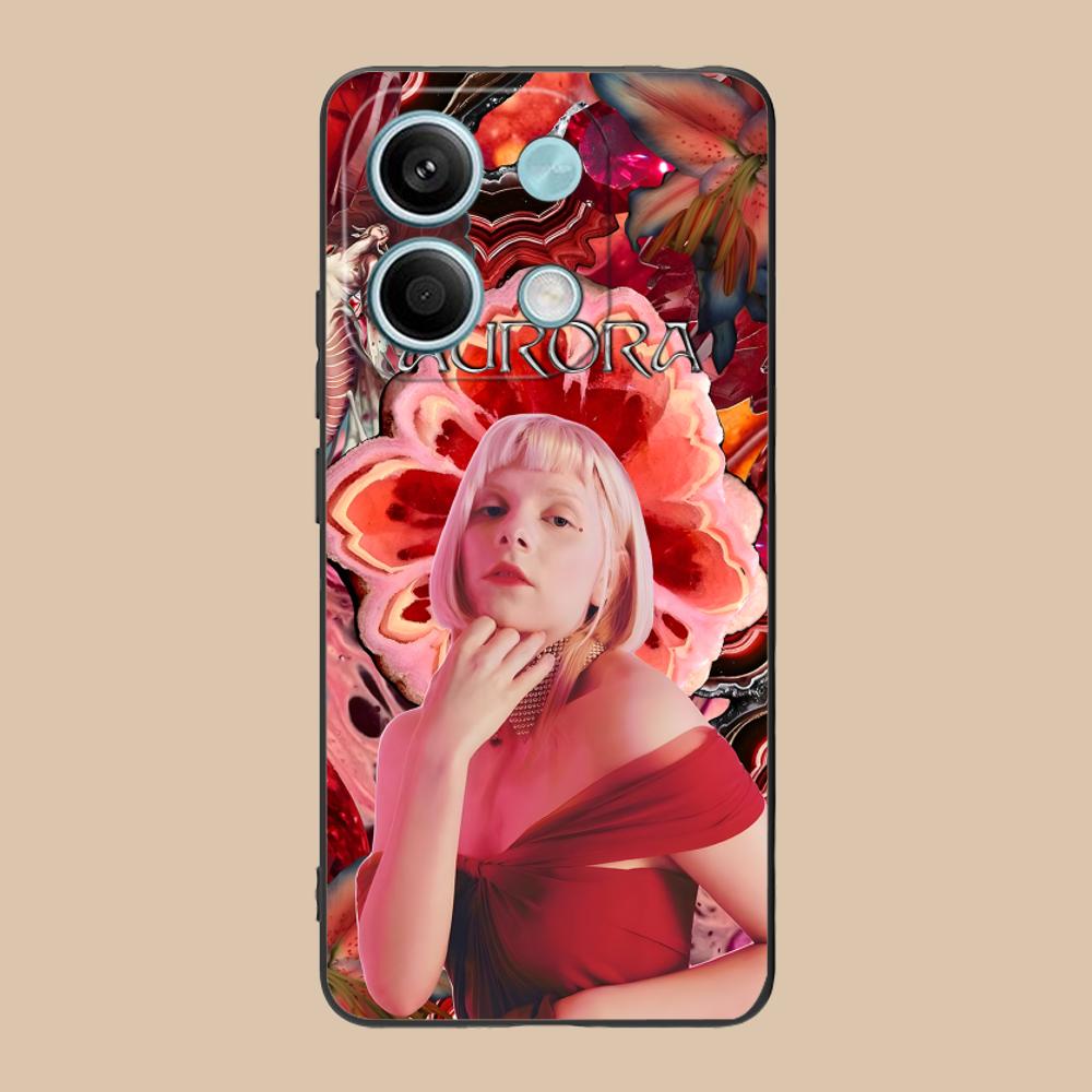 Aurora Aksnes Matte TPU Mobile Phone Case for Xiaomi 15 14 13 12 Mi 11 T Ultra Lite Pro S X 5G Colorful Printing Cover