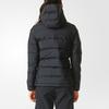 adidas Outdoor Warme Lässige Daunenjacke mit Kapuze Damenjacke Schwarz BQ1935