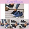 Stylish Women's Canvas Slip-on Sneakers With Hidden Height Increase And Comfortable Design