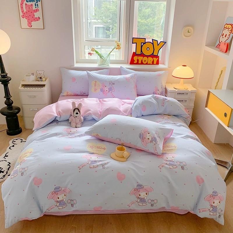 Bed Three-Piece Set, Digital Printing Cartoon Series Double-Sided Printing Three-Piece Set