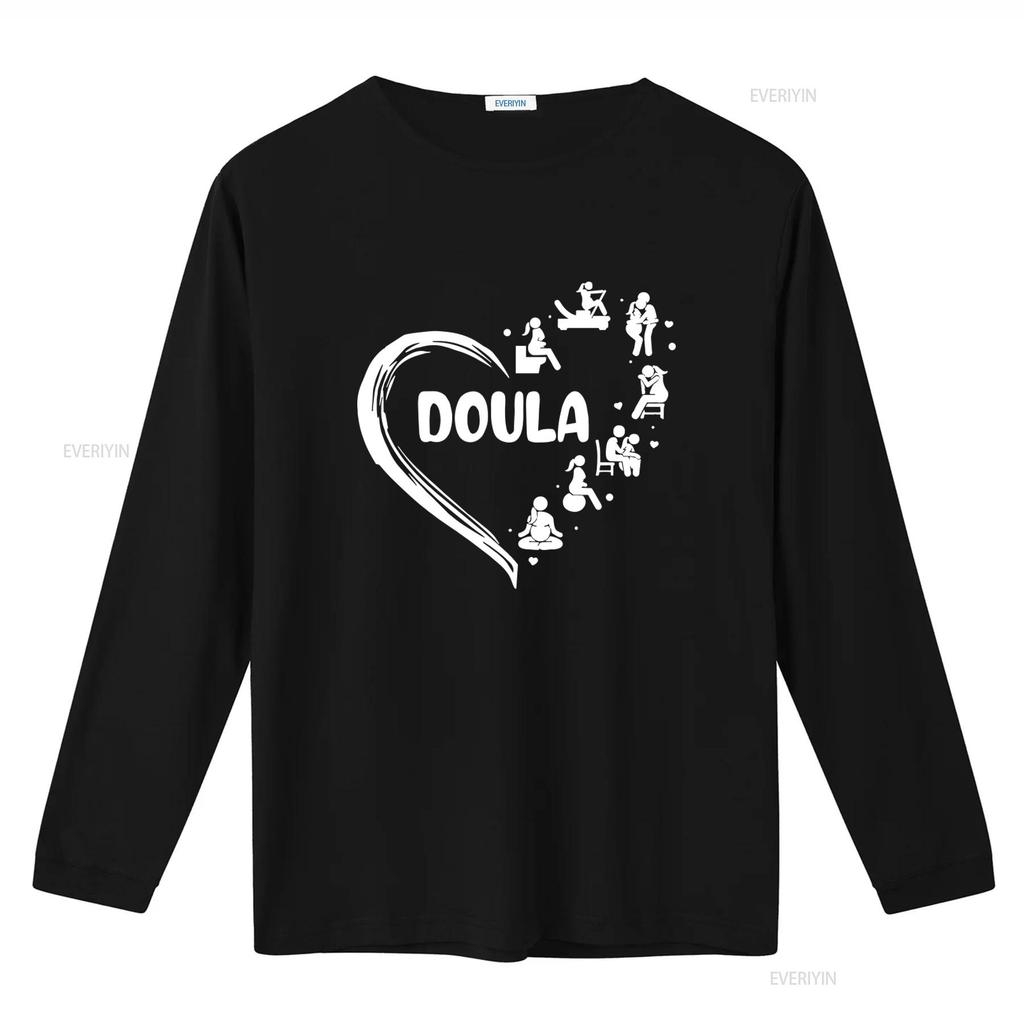 Doula T Shirt Thank You For Supporting Midwife Labor And Delivery Birth Prenatal Heart Pattern Design vintage Washed Stretched