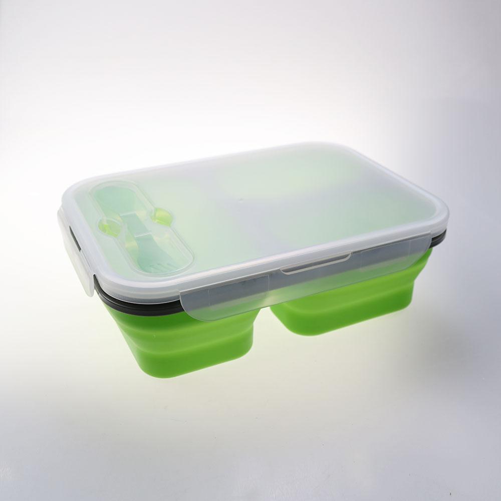 Silicone World 1300ML Silicone Collapsible Portable Lunch Box Large Capacity Bowl Lunch Bento Box Folding Lunchbox Eco-Friendly