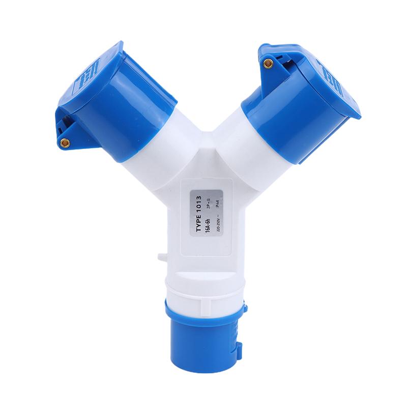 16A 3 Pin 2/3 Way 220V Ip44 Waterproof Industrial Field Plug And Wall Socket Male Female Power Electrical Connector