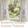 Handmade Butterfly Shaped Curtain Tieback Sequin Curtain Buckle  Window Treatment
