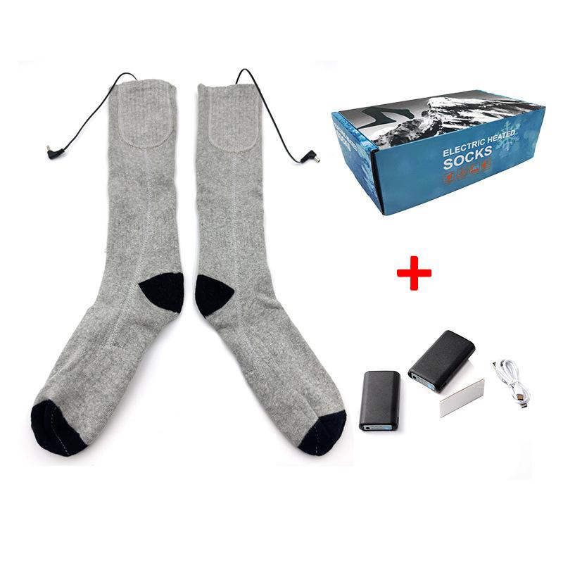 Smart Heated Winter Socks with USB Charging, Three-Speed Temperature Control for Men and Women - Ideal for Skiing and Warmth