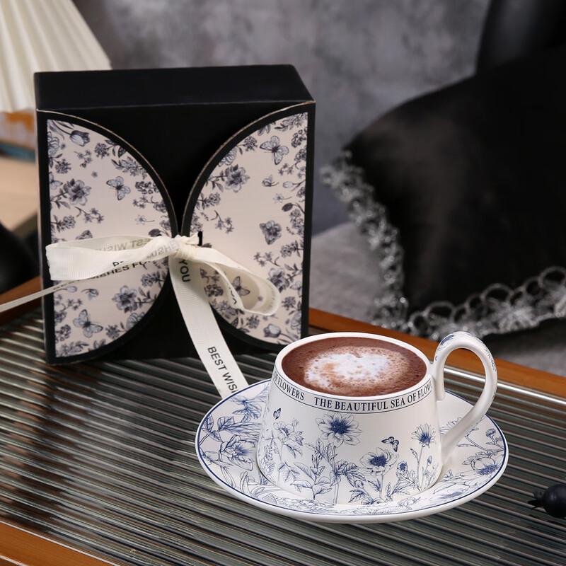 Hongyuetang Retro Keramik Kaffeetasse & Untertasse Set