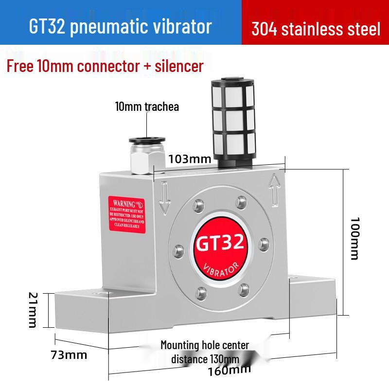 Pneumatic Oscillator GT Series: GT-08/10/13/16/25/32/48 Air Turbine Vibrator Hammer K.