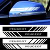 2pcs Car Rearview Mirror Emblem Stickers Window Body Badge Decal For Peugeot 107 108 2008 3008 206 207 208 306 307 308 508 106