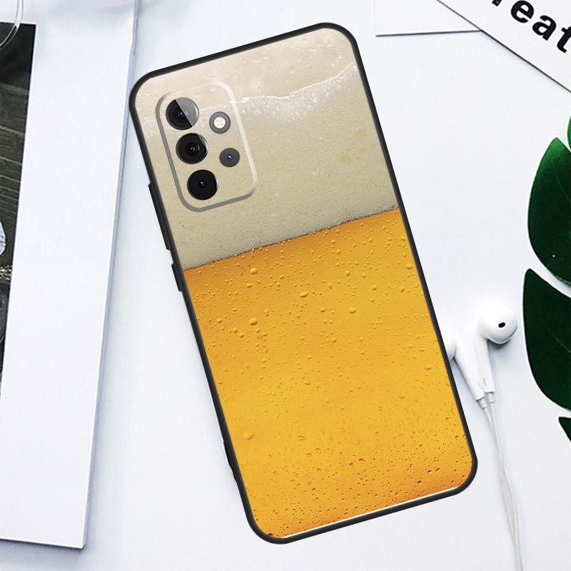 A Glass of Beer Alcohol For Samsung Galaxy A13 A53 A33 A54 A34 A14 A55 A35 A15 A05 A06 A16 A22 A32 A52 Phone Case