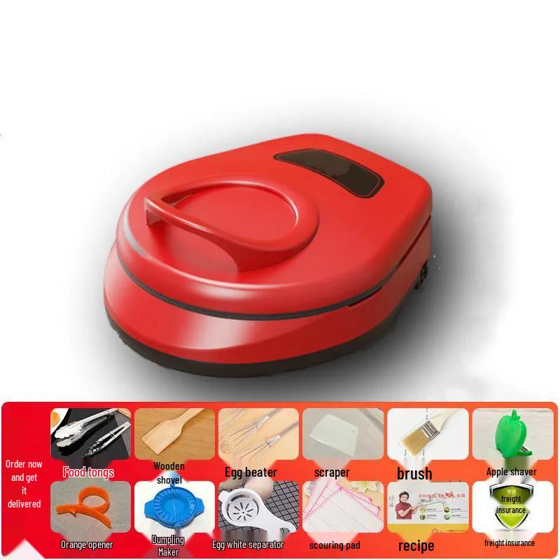 In Stock: Hongtai Electric Griddle - Deepened, Enlarged Frying Pan with Double-Sided Heating and Automatic Power-Off (Laobing)