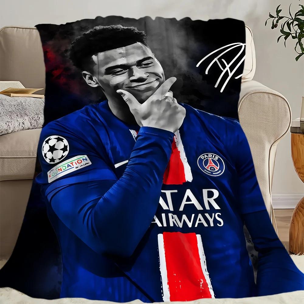 Famous Athlete Blanket Soft Comfortable Nap Plush Suitable For Iiving Room Office Bedroom D-Desire Football D-Doue Home Kid Gift