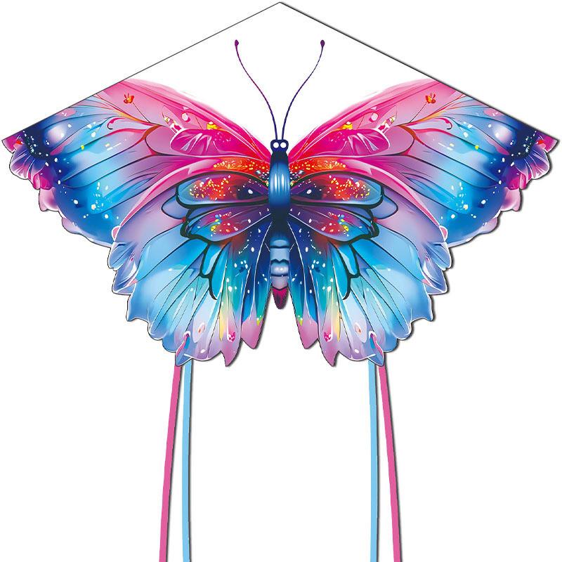 Vlieger Vlinder Met Glasvezel Frame Voor Kinderen En Volwassenen Buiten Vliegend Decor