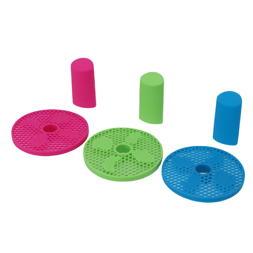 3 Pack Handle Cover and Drip Tray Set Fit for FS301 FS300 Slushie Machine Silicone Drip Tray Insert Slushie Machine