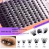 Single Cluster C Curl False Eyelashes Natural Thick Diy Segmented 10-18Mm Eyelashes