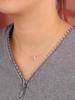 2024 New Rose Design Pendant Necklace 50cm Natural Sky Blue Topaz Gemstone Fine Jewelry for Girls Daughter Nice Birthday Party Gift