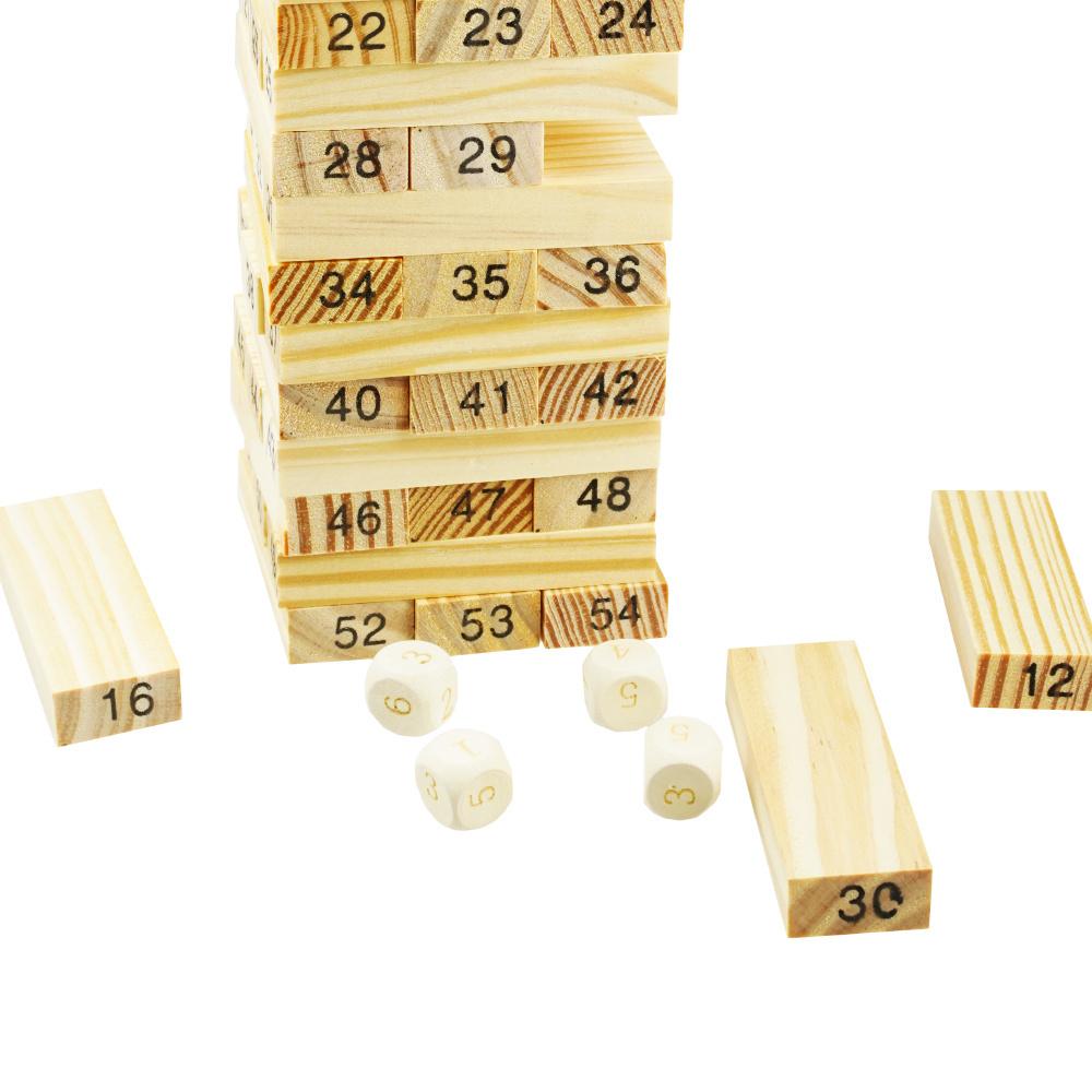 Wooden Blocks Puzzle Game Jenga 48 Pcs.
