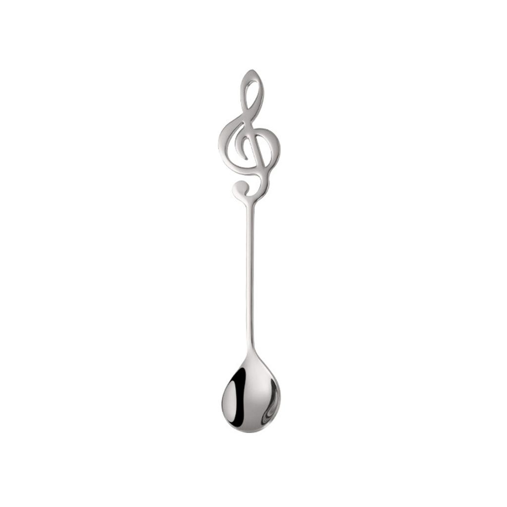 304 Stainless Coffee Stirring Spoon Musical Note Spoon Mug Teaspoons Music Bar Ice Cream Creative Gift Kitchen Tableware