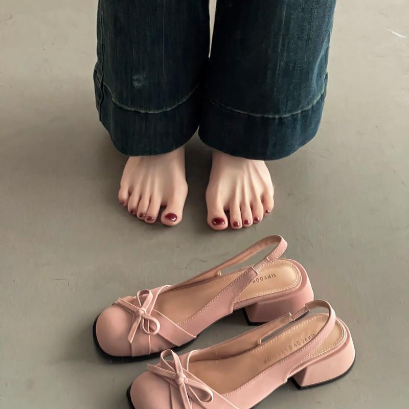 Fashion Women High Heels Sandals Dress Mary Janes Shoes Fashion Chunky Pumps Woman Slippers 2025 Summer Trend Brand Sandalias De Mujer